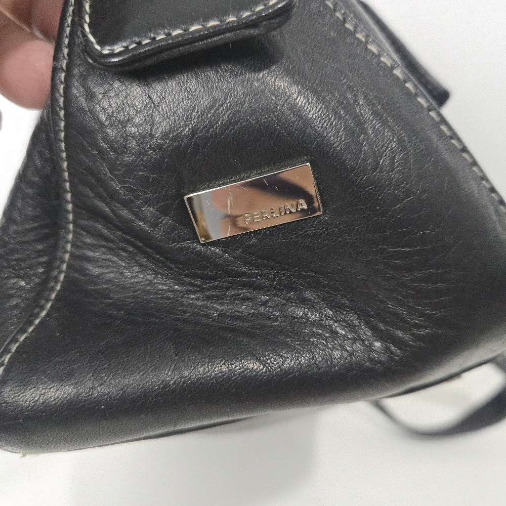 Perlina Black Leather Purse - Picture 8 of 14